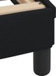vidaXL Κρεβάτι με στρώμα, μαύρο, 140x200 εκ., επενδυμένο ύφασμα