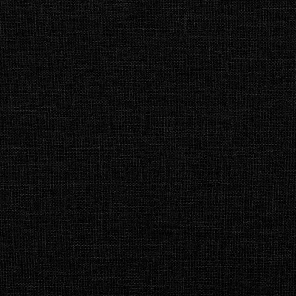 vidaXL Κρεβάτι με στρώμα, μαύρο, 140x200 εκ., επενδυμένο ύφασμα