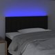 vidaXL Κεφαλάρι για κρεβάτι με LED, μαύρο, 80x5x78/88 cm, ύφασμα