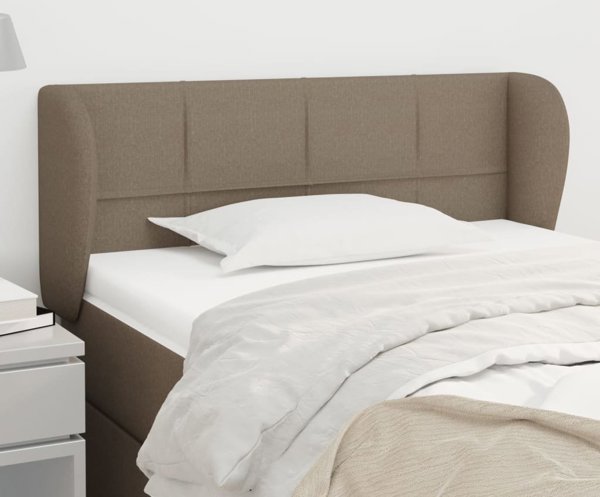 vidaXL Μαξιλάρι κεφαλιού uszak taupe, 83x23x78/88 cm, ύφασμα