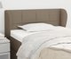 vidaXL Μαξιλάρι κεφαλιού uszak taupe, 83x23x78/88 cm, ύφασμα