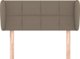 vidaXL Μαξιλάρι κεφαλιού uszak taupe, 83x23x78/88 cm, ύφασμα