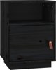 vidaXL Szafki nocne, 2 szt., czarne, 40x34x55 cm, lite drewno sosnowe