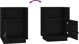 vidaXL Szafki nocne, 2 szt., czarne, 40x34x55 cm, lite drewno sosnowe