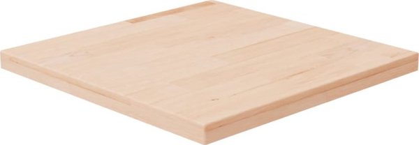 vidaXL Τετράγωνη Επιφάνεια Τραπεζιού, 40x40x2,5 εκ, Ακατέργαστο Δρύινο Ξύλο