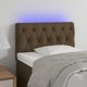 vidaXL Zaglowek do lozka me led, skouro kafe, 80x7x78/88 cm, yfantina