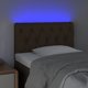vidaXL Zaglowek do lozka me led, skouro kafe, 80x7x78/88 cm, yfantina