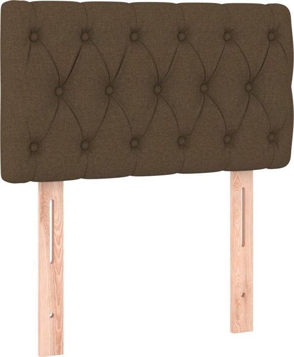 vidaXL Zaglowek do lozka me led, skouro kafe, 80x7x78/88 cm, yfantina