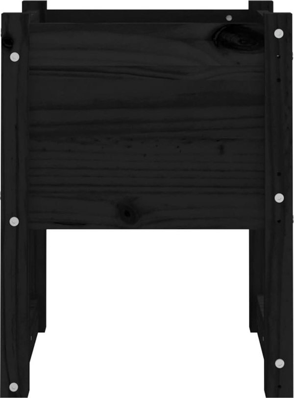 vidaXL vidaXL Donica, czarny, 40x40x52,5 cm, lite drewno sosnowe