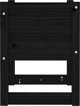 vidaXL vidaXL Donica, czarny, 40x40x52,5 cm, lite drewno sosnowe