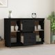 vidaXL vidaXL Komoda, czarna, 111x34x75 cm, drewno sosnowe