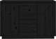 vidaXL vidaXL Komoda, czarna, 111x34x75 cm, drewno sosnowe