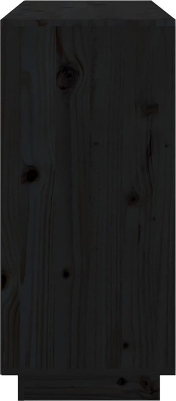 vidaXL vidaXL Komoda, czarna, 111x34x75 cm, drewno sosnowe