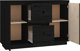 vidaXL vidaXL Komoda, czarna, 111x34x75 cm, drewno sosnowe