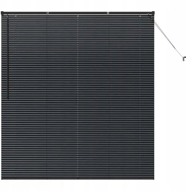 vidaXL Βενετικές Περσίδες Αλουμινίου, Μαύρες, 175 x 155 cm