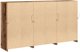 vidaXL Ντουλάπι από Παλιό Ξύλο με Φωτισμό LED, 181.5x37x100 cm