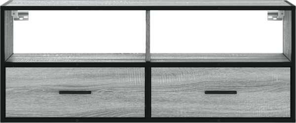 VidaXL Ντουλάπι για Τηλεόραση, Γκρί Sonoma Δρυς, 100x31x39,5 εκ.