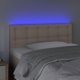 vidaXL Zaglolowdo kretza z LED, cappuccino, 80x5x78/88 cm, ekoskora