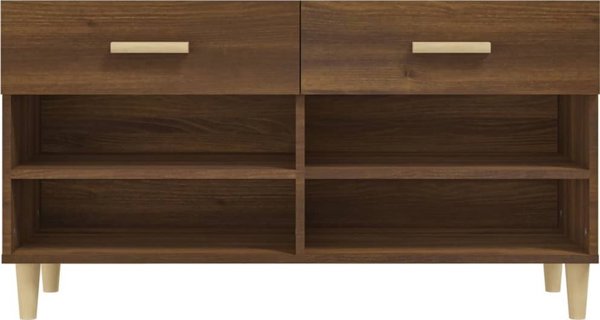 vidaXL Szafka na buty, brazowy dab, 102x35x55 cm