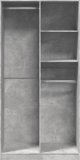 vidaXL Ντουλάπα σε χρώμα σκυροδέματος γκρι, 100x50x200 εκ., μοριοσανίδα