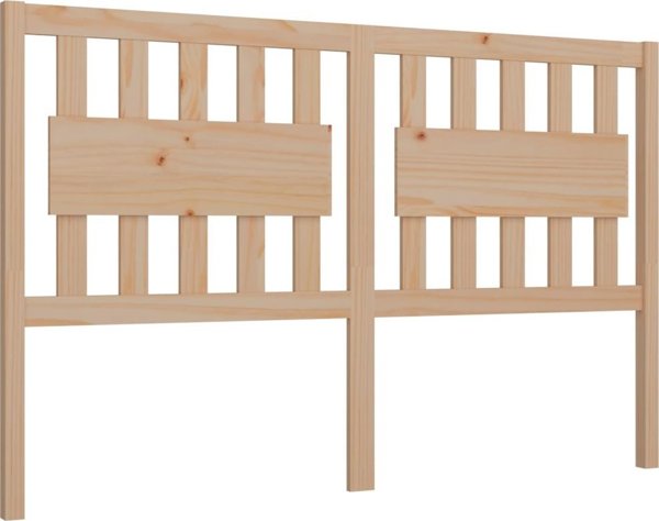 vidaXL Κεφαλάρι κρεβατιού, 155,5x4x100 cm, μασίφ ξύλο πεύκου