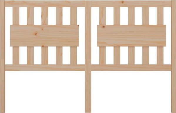 vidaXL Κεφαλάρι κρεβατιού, 155,5x4x100 cm, μασίφ ξύλο πεύκου