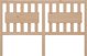 vidaXL Κεφαλάρι κρεβατιού, 155,5x4x100 cm, μασίφ ξύλο πεύκου