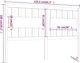 vidaXL Κεφαλάρι κρεβατιού, 155,5x4x100 cm, μασίφ ξύλο πεύκου