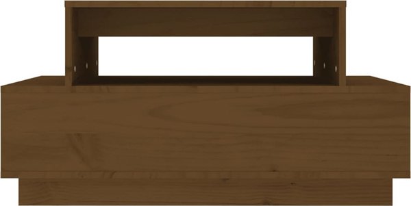 vidaXL Τραπεζάκι καφέ, μέλι καφέ, 80x55x40,5 εκ., από μασίφ ξύλο πεύκου