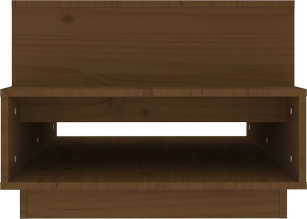 vidaXL Τραπεζάκι καφέ, μέλι καφέ, 80x55x40,5 εκ., από μασίφ ξύλο πεύκου