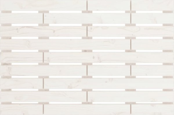 vidaXL Κεφαλάρι Κρεβατιού, Λευκό, 81x3x63 cm, Μασίφ Πεύκο