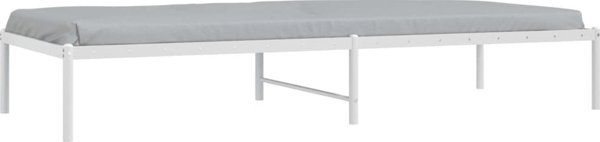 vidaXL Μεταλλικός σκελετός κρεβατιού, λευκός, 80x200 εκ.