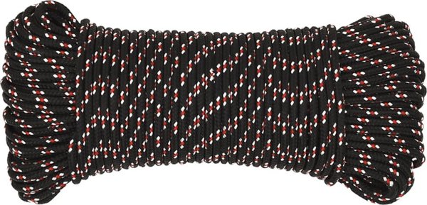 vidaXL Ναυτικό σχοινί, μαύρο, 3 mm, 500 m, πολυπροπυλένιο