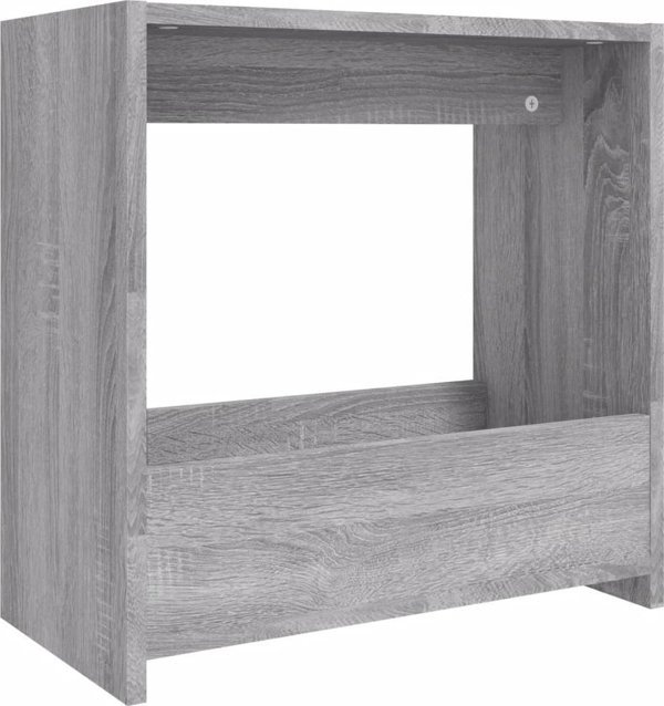 vidaXL Τραπεζάκι πλαϊνό, γκρι δρυς σονόμα, 50x26x50 εκ.
