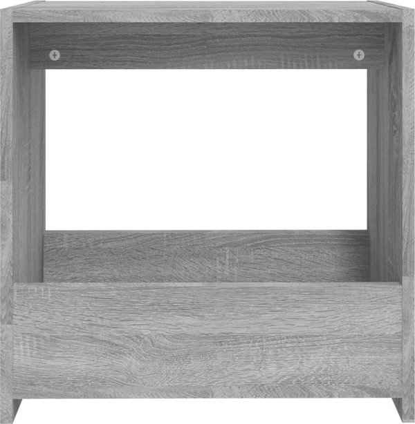 vidaXL Τραπεζάκι πλαϊνό, γκρι δρυς σονόμα, 50x26x50 εκ.