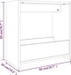 vidaXL Τραπεζάκι πλαϊνό, γκρι δρυς σονόμα, 50x26x50 εκ.