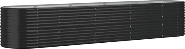 vidaXL vidaXL Donica ogrodowa, malowana proszkowo stal, 368x80x68cm, antracyt