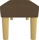 vidaXL Πάγκος σκούρο καφέ, 100x30x30 εκ., επενδεδυμένος με ύφασμα