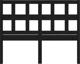 vidaXL Κεφαλάρι κρεβατιού, μαύρο, 185,5x4x100 εκ., από μασίφ πεύκο