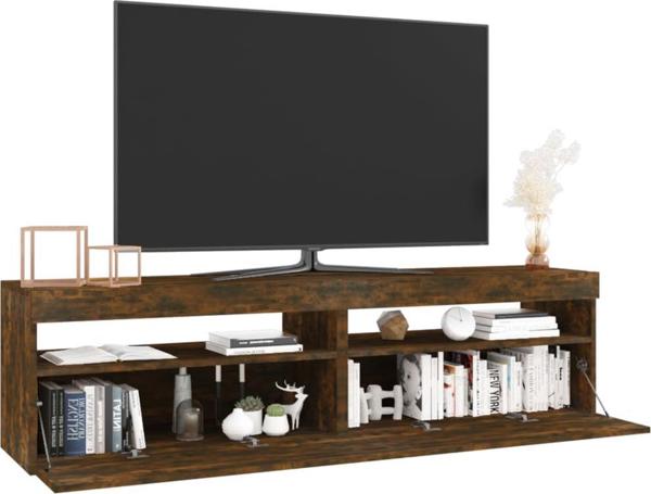 vidaXL Έπιπλα τηλεόρασης με LED, 2 τεμ., ντυμένο δρυς, 75x35x40 cm