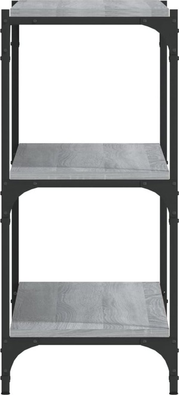 vidaXL Βιβλιοθήκη, γκρι δρυς σονόμα, 100x33x70,5 cm