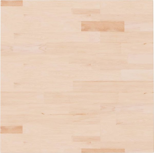 vidaXL Τετράγωνος επιφάνεια τραπεζιού, 60x60x2,5 cm, ακατέργαστο ξύλο δρυός