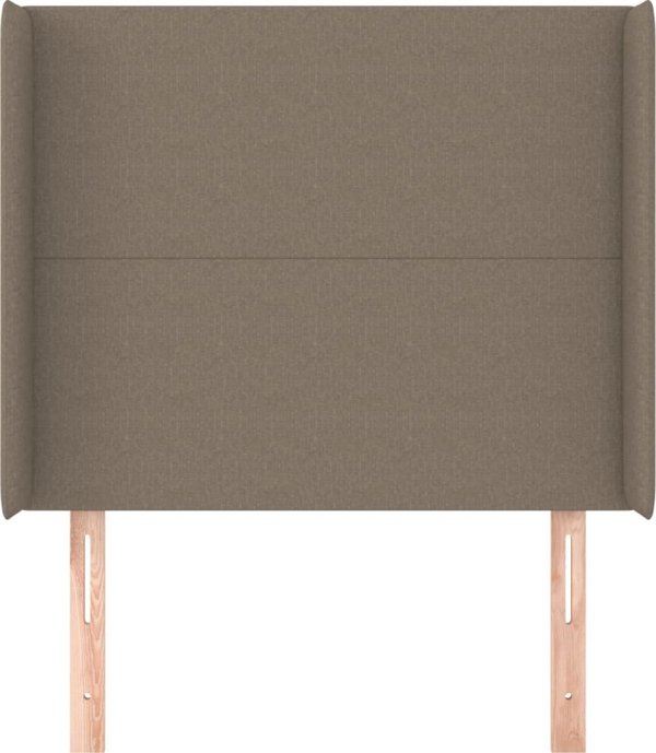 vidaXL Zaglowerk Uszak, Taupe, 103x16x118/128 cm, Tkanina