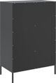 vidaXL Szafka, czarna, 68x39x101,5 cm, stal