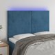 vidaXL Zaglowek do lozka z LED kianomple, 144x5x118/128 cm