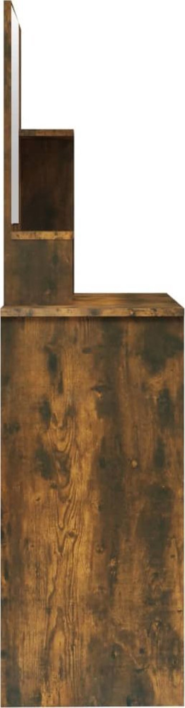 vidaXL Τουαλέτα με Καθρέφτη, καπνιστή δρυς, 86,5x35x136 cm