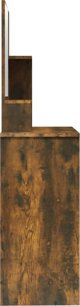 vidaXL Τουαλέτα με Καθρέφτη, καπνιστή δρυς, 86,5x35x136 cm