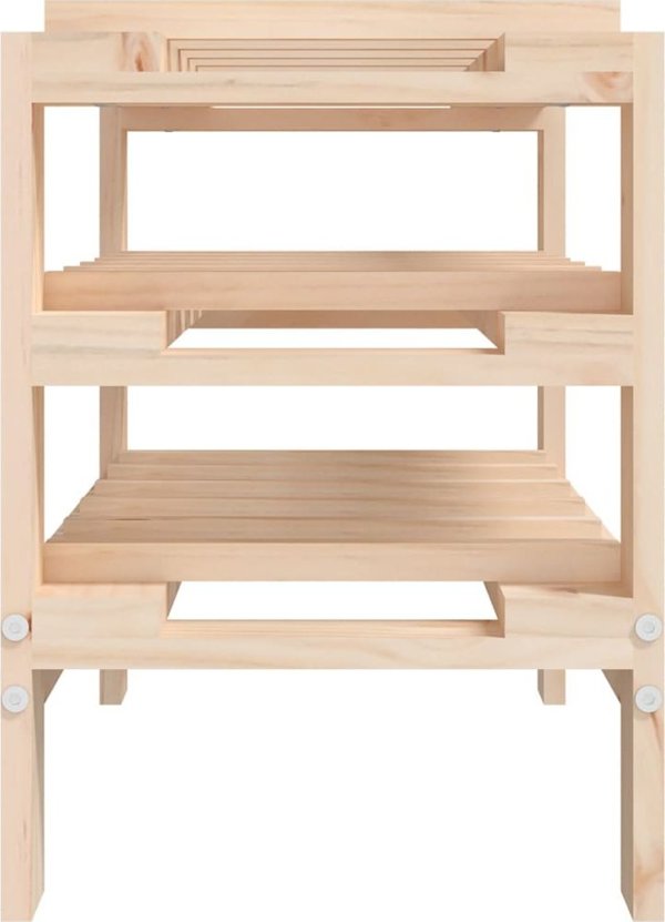 vidaXL vidaXL Stojak na wino, 61,5x30x42 cm, lite drewno sosnowe