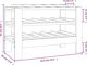 vidaXL vidaXL Stojak na wino, 61,5x30x42 cm, lite drewno sosnowe