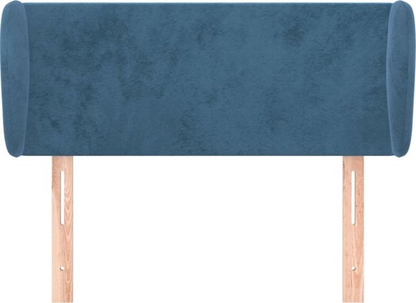 vidaXL Κεφαλαριά uszak βελούδινη σκούρο μπλε 93x23x78/88 cm